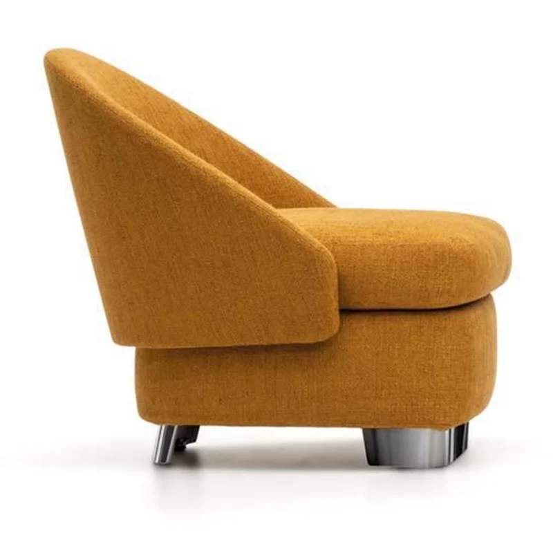 

Nordic Modern Light Luxury Lazy Sofa Chair Stainless Steel Metal Legs Italian Designer Leisure Chair