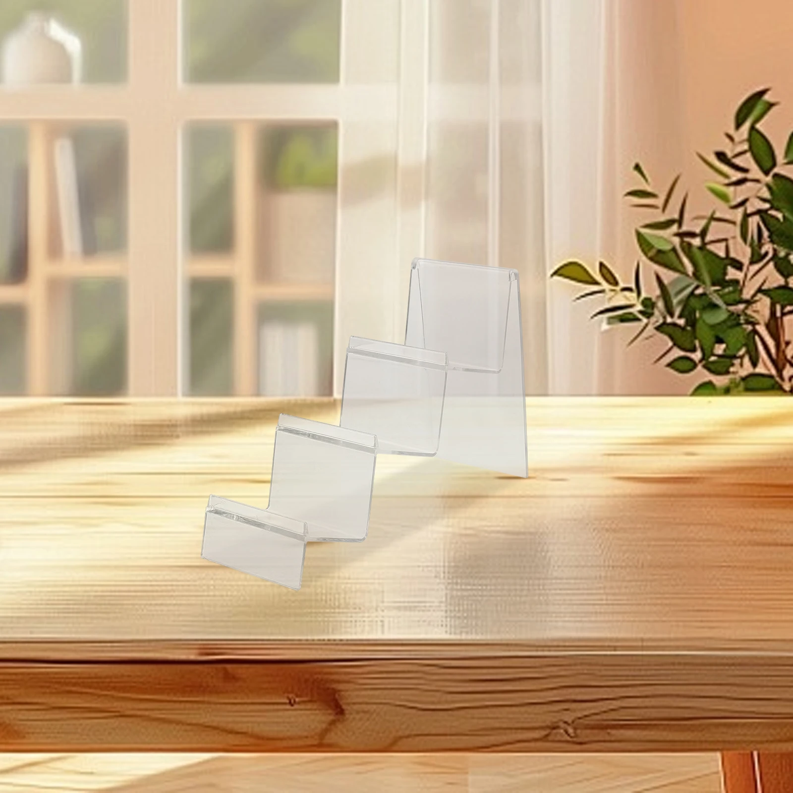 

Display Stand Clear Purse Shelf Dividers Binder Storage Organizer Acrylic Clutch Wallet Multi-layer PP Material Retail