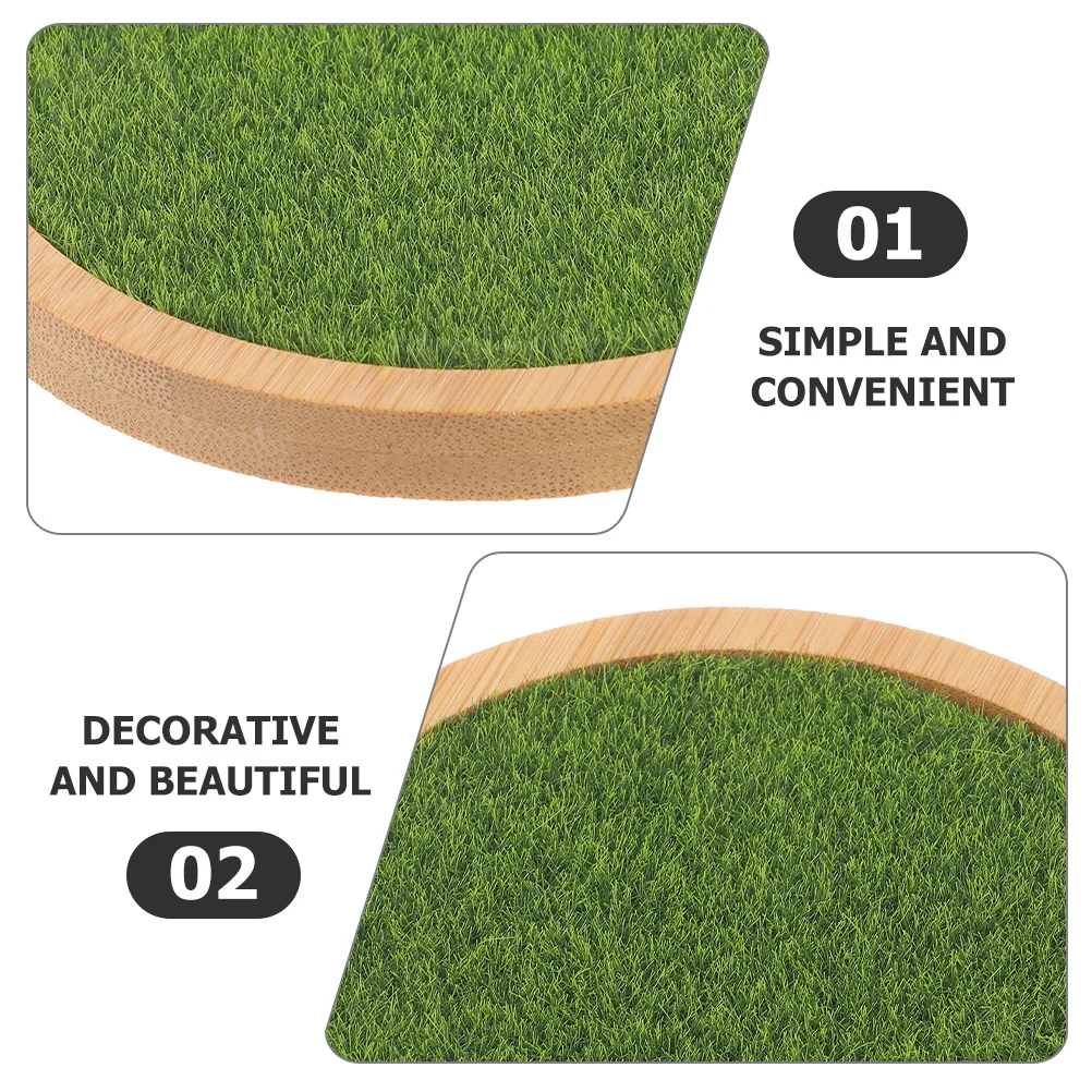 

Base Wood Riser Small Round Action Figure Holder Display Stand For Action Figure Grass Riser Wooden Holder