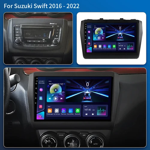 Imagen 2 del producto Android 16 Carplay Radio de coche para Suzuki Swift 2016 2017 2018 2019 2020 2021 2022 navegación GPS reproductor Multimedia DSP 2 din