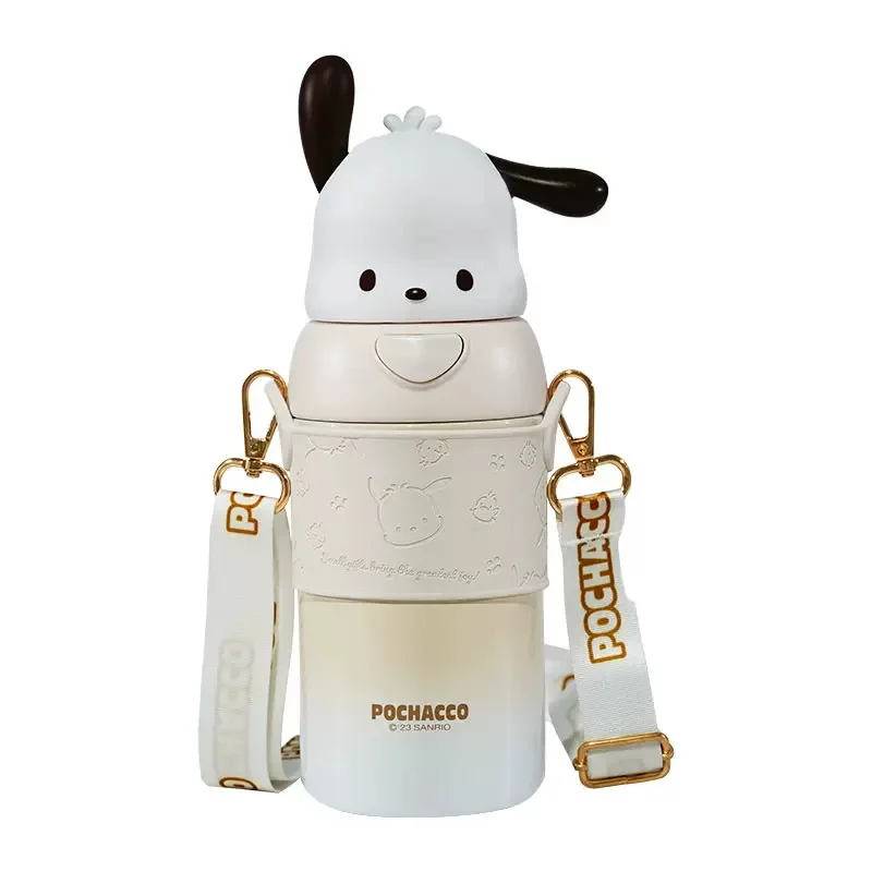 Sanrio anti-fall children's food grade 316 straw water cupstainless steel water bottle mug thermos cute water bottle