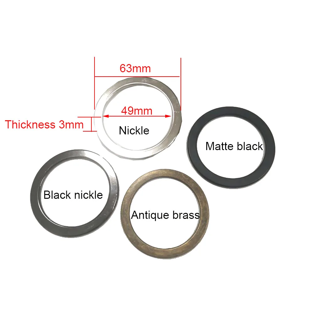 20Pcs Multi‑Color Zinc Alloy Flat O‑Ring Washers Metal Spacer Rings for Bag Jewelry Leather Craft Garment DIY Hardware Accessor
