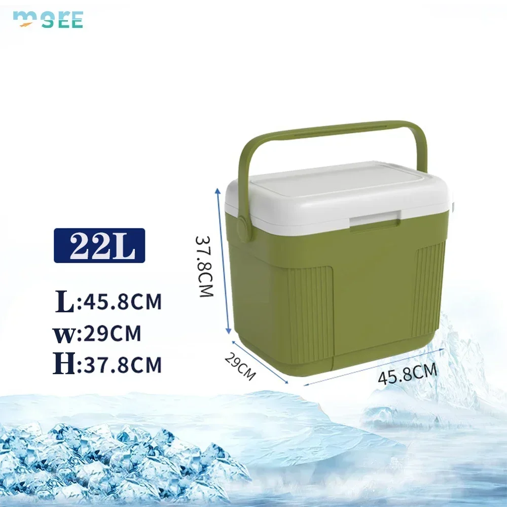 SeeMore Picnic Fishing Boat Barbecue Cooler Hard Insulated Portable 22 Liter Ice Chest Box For Beverage Camping