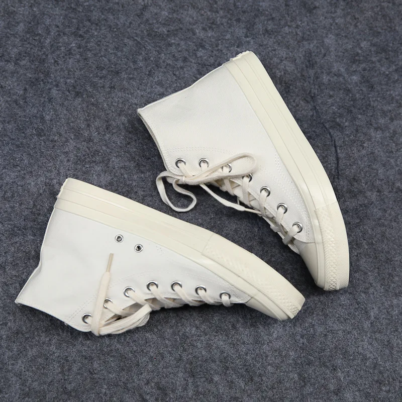 New 2024 Summer New canvas  Student  Version of Harajuku Style  Sneakers Tide All White Breathable All-match Shoes