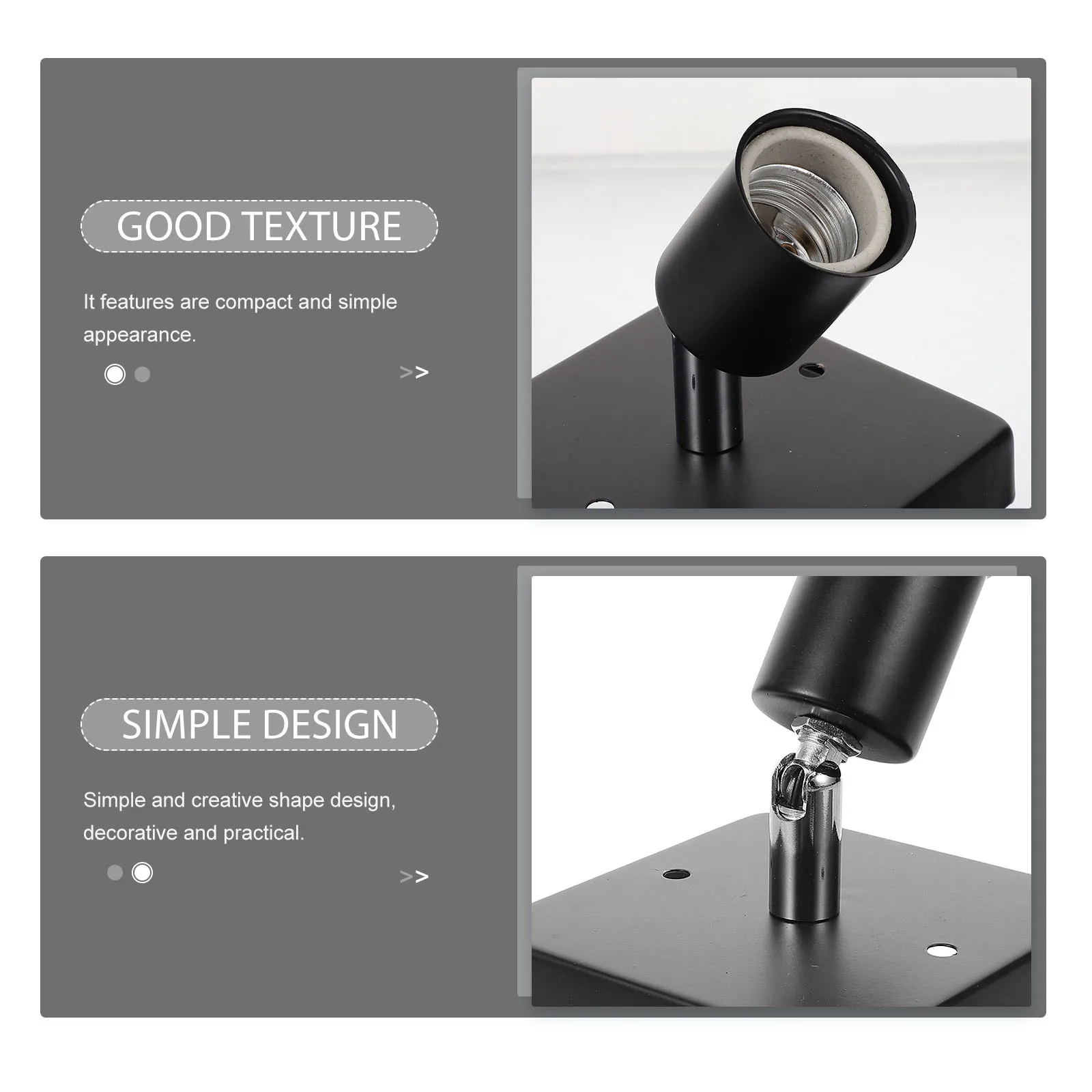 Light Bulb E27 Socket 180 Degree Rotatable Sturdy Long-Lasting Lamp Holder Compatible Household Commercial Use