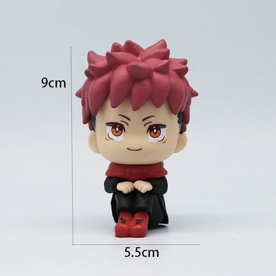 9cm Anime Jujutsu Kaisen Figure Itadori Yuji Gojo Satori Fushiguro Megumi Kugisaki Kawaii Toy Car Decoration PVC Model Gift