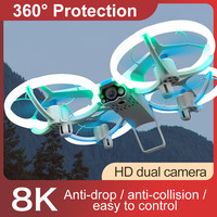 NEW V33 Mini Drone 8K 4K HD Wide Angle Camera 360° protection WiFi FPV Drones Height Keep RC Quadcopter Gifts Toys 4DRC