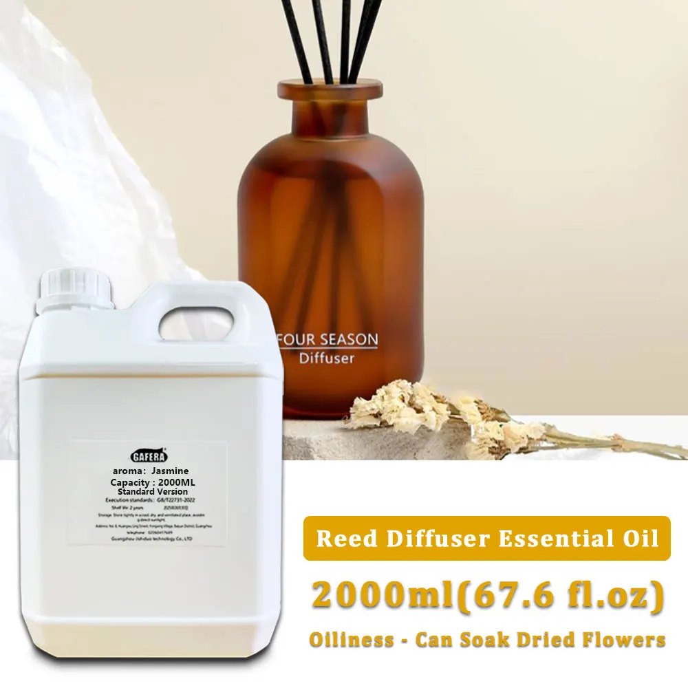 GAFERA 2000ml(67.6 fl.oz) Wild Bluebell/Jasmine Diffuser Supplements Essential Oil - For Reed Diffuser & Fireless Aroma Diffuser