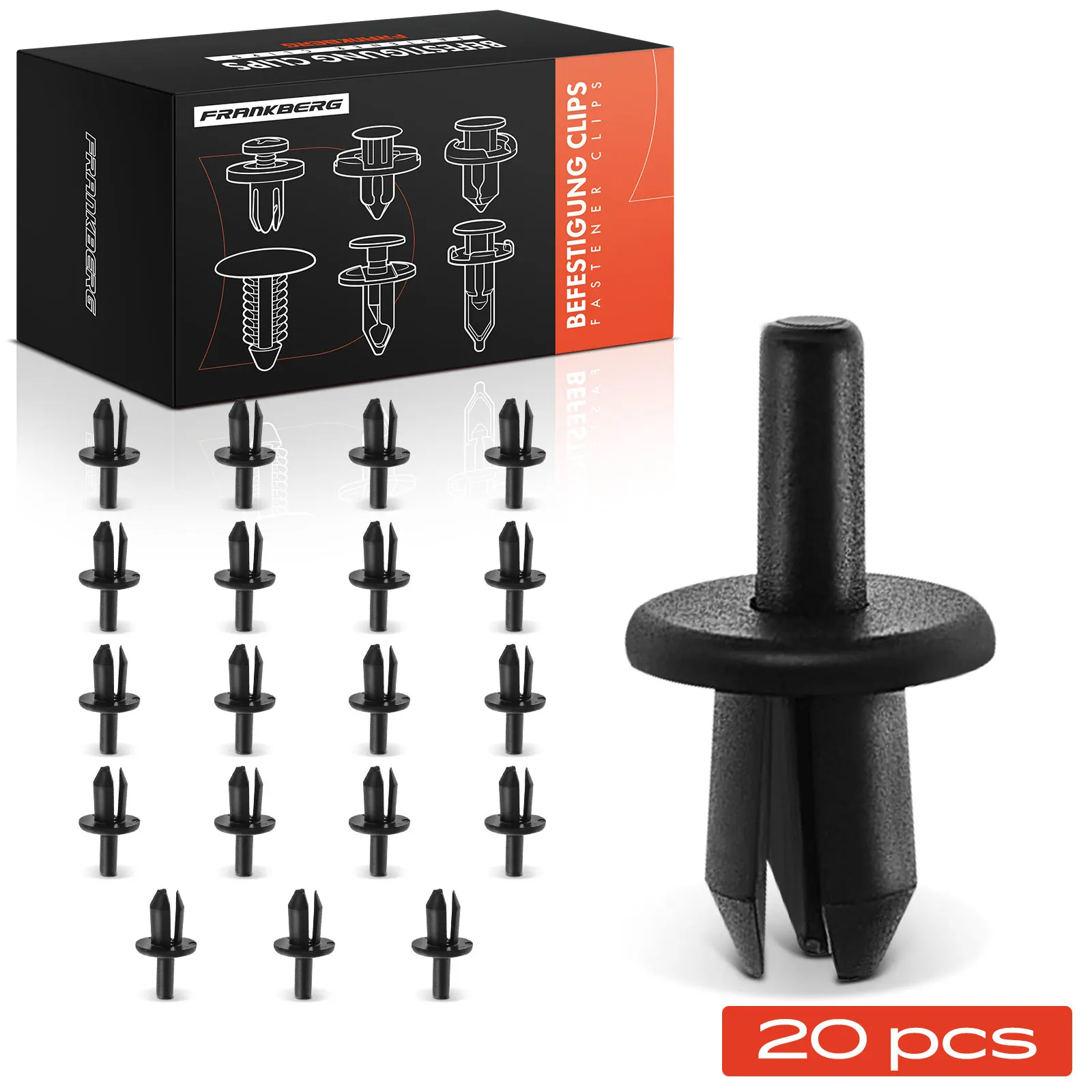 Frankberg 20x bevestigingsclips wielkast wielkast voor Volvo 850 stationwagen S40 II S60 II S80 I 91334177 19904