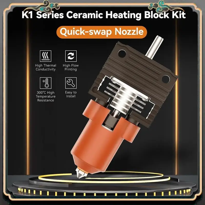 

ASMA-3D Аксессуары для принтеров Creality CR-10 Ender 3 Hotend Kit 24 В 40 Вт Сопло экструдера 0,4 мм