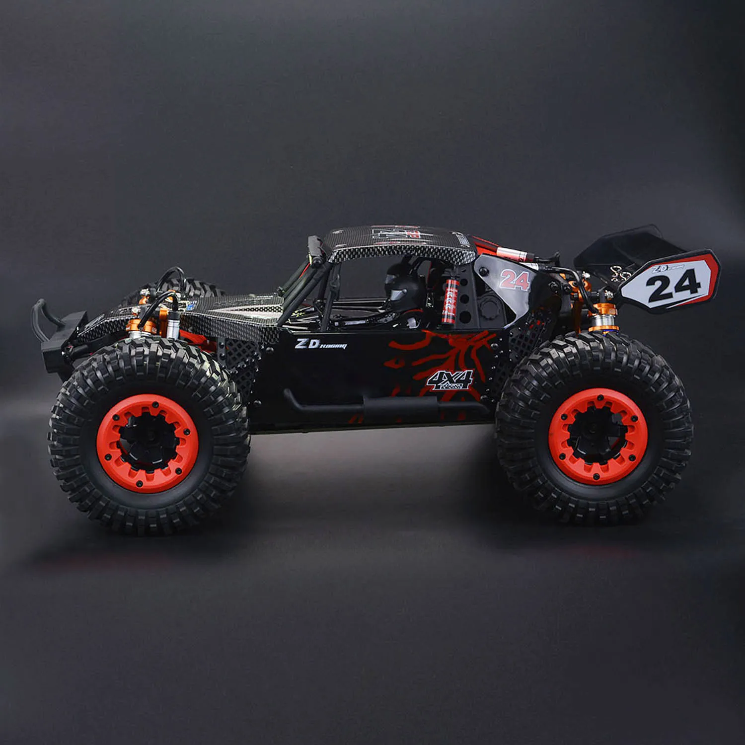 ZD RC 레이싱카 1/10 DBX 102 무선 조종 오프로드 자동차 CNC 금속 기어 3660 브러시리스 모터 80A 9KG 서보 4CH 무선 시스템