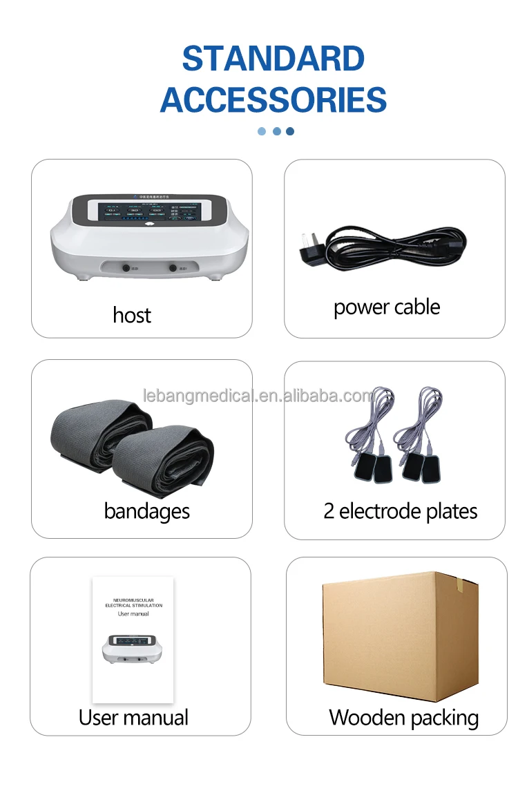 Neuromuscular Electrical Stimulation Massaging Vibrating Machine TENS Therapy Apparatus For Back Pain Relieve