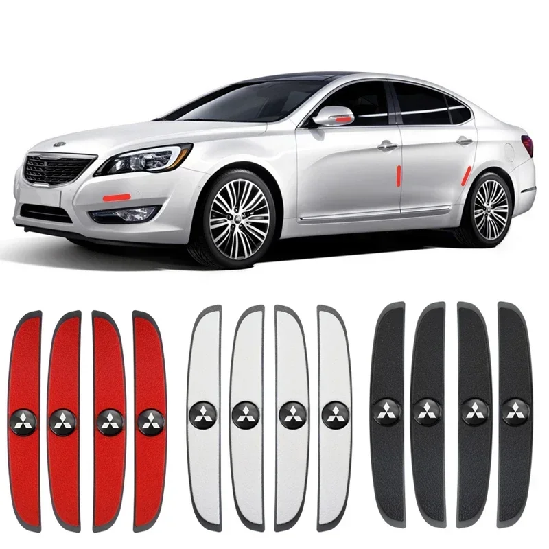 

4PCS Car Door Rearview Mirror Anti Collision Strip For Mitsubishi Ralliart ASX Lancer Cordia Pajero Mirage Triton Outlander L200