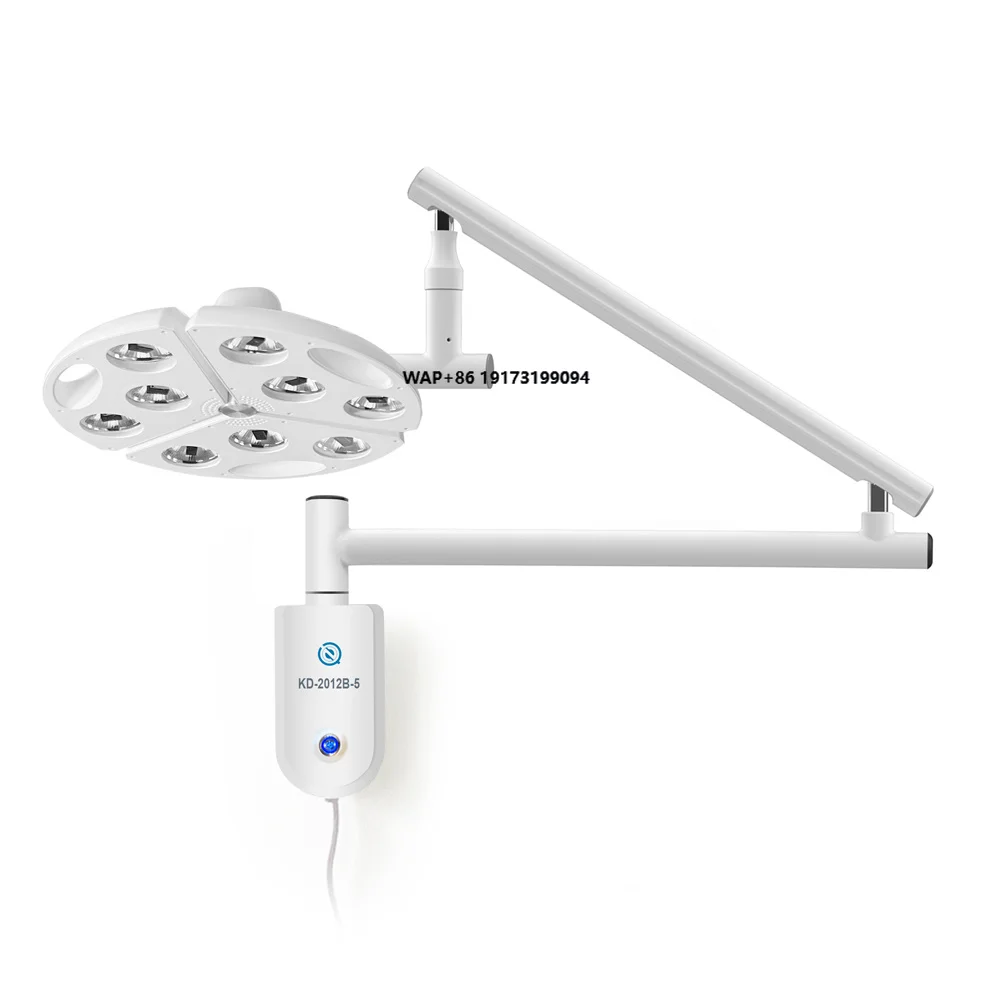 Wall-mounted surgical light 70000Lux LED shadowless surgical light, suitable for pet hospitals, veterinary clinics,