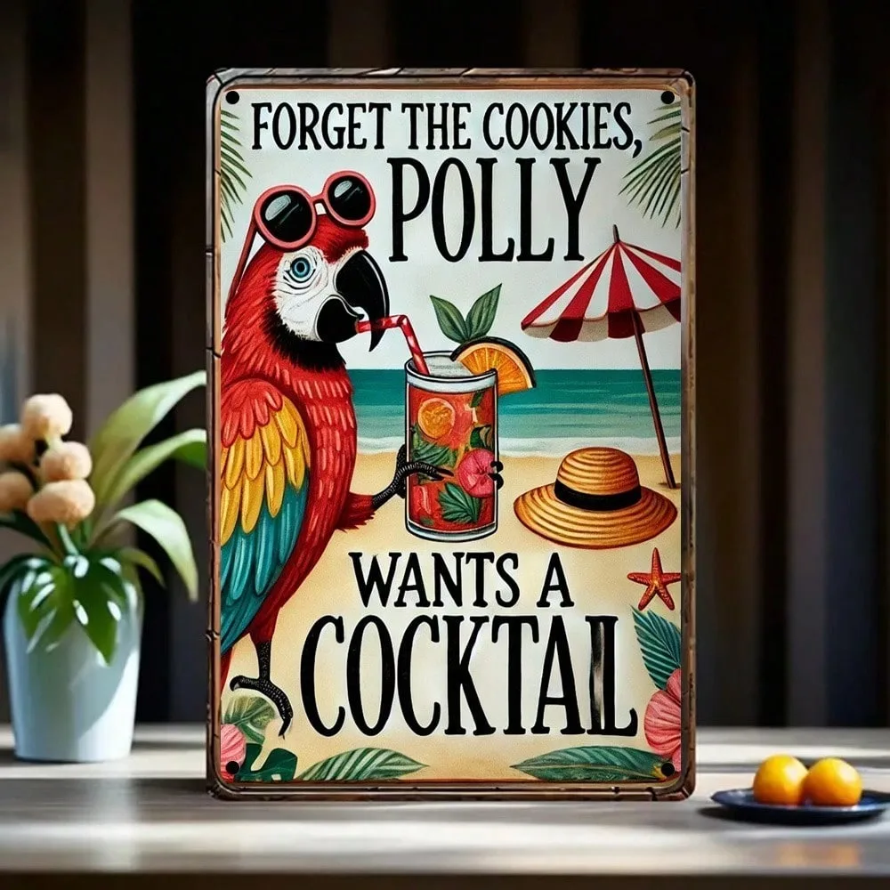 

Vintage Tin Metal Sign 8x12 Inch Rustic Home Bar Decor Retro Wall Art Plaque