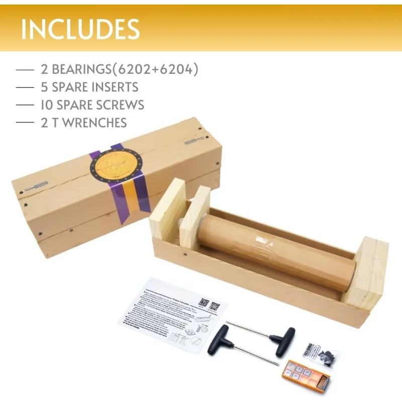 Woodworking Tool Spiral Cutter head and Helical cutterhead for Dewalt planer DW735 Without Removing Inserts