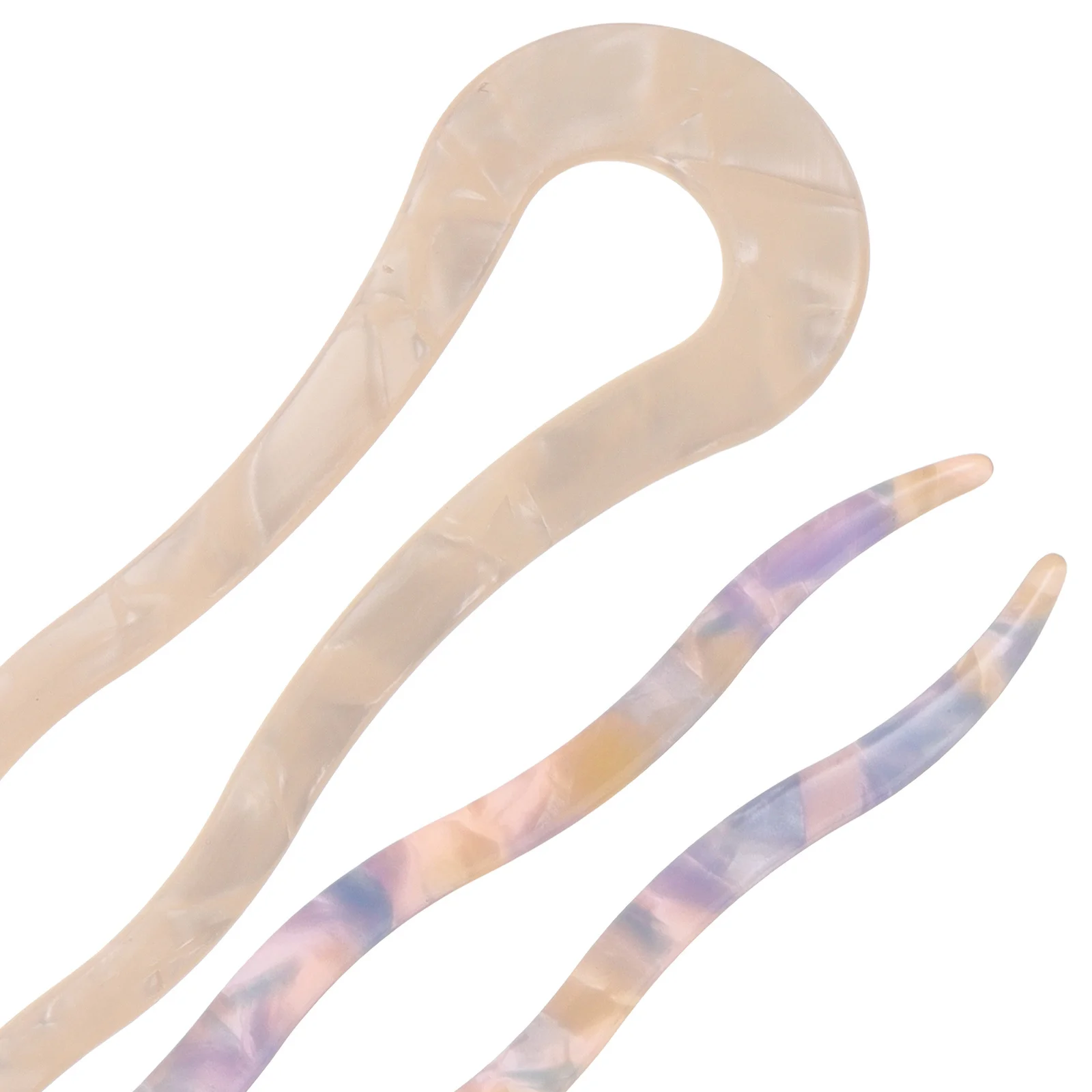 

2Pcs French Hairpins U Pins Hair Accessories Secure Grip Hair Styling Tools Decorative Pins for Women Teens French Pin