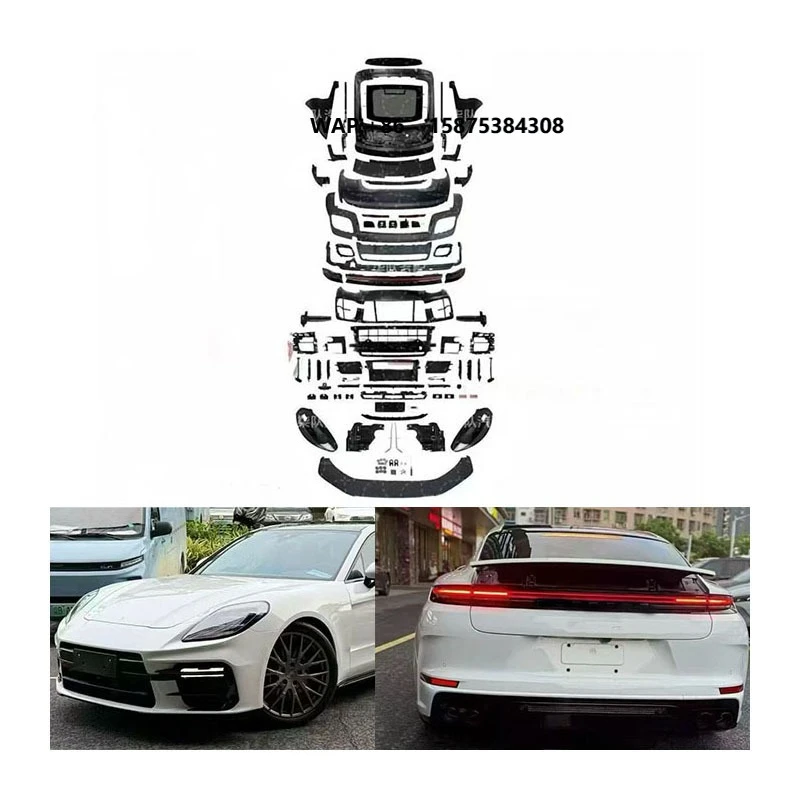 For 970 New Upgraded Bumper Exhaust Body Kit with Bolt-On Universal Fitment