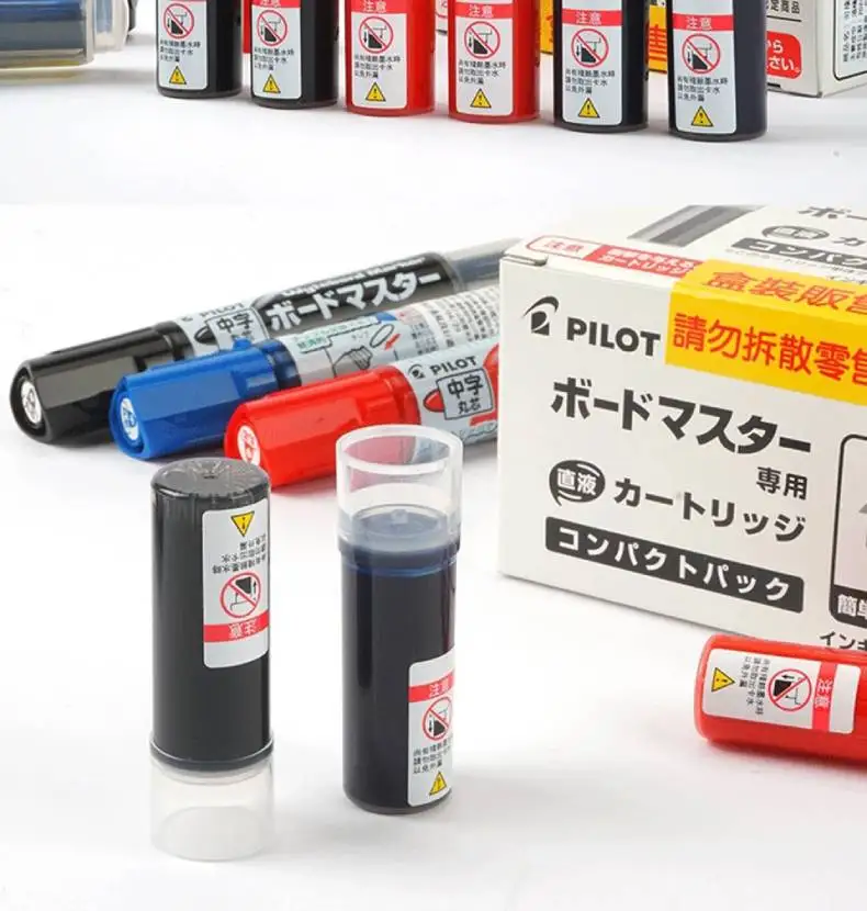 1/2 Stück Pilot V Board Master Dry Erase Marker Nachfülltasche, japanisches WBMA Eco Ink Filled Briefpapier für Talk Meeting Lehrtank – Detail 6