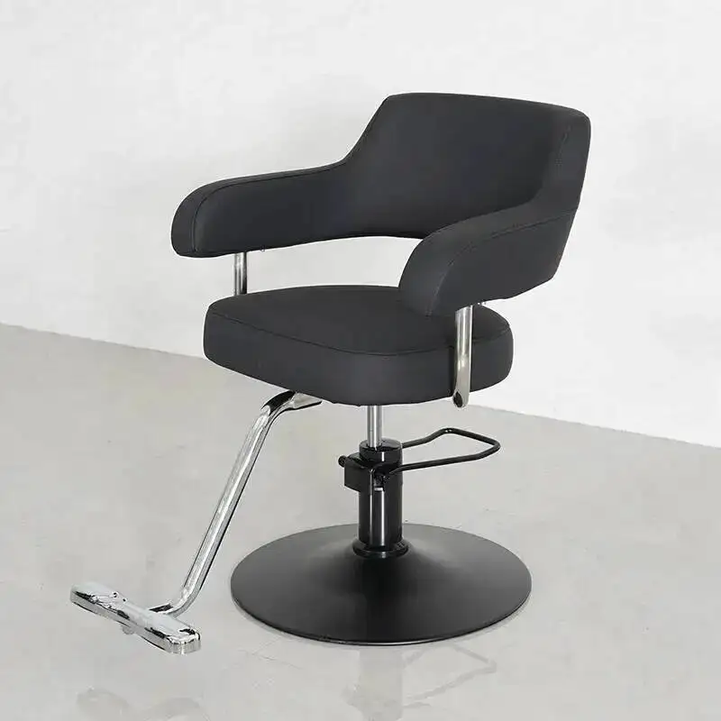 

Chair Salon Hairdressing Swivel Beauty Armchair Height Adjustable Professional Barber Chairs Stool with Wheels Sillas Furniture