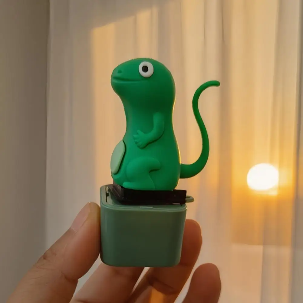 Sound and light toys Creative Lizard aped Charging Voice Light up Keychain Str Relief Student Toy Festive Gift Idea Cartoon