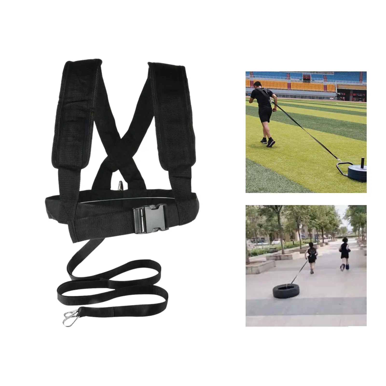 Sled Harness Football Workout Equipment Adjustable of Speed Straps