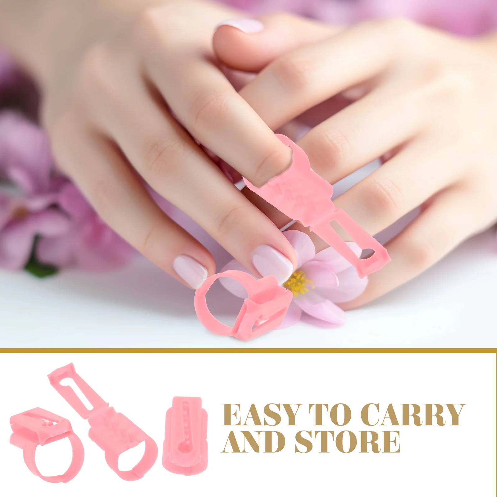 

10pcs Plastic Guide Pink Finger Cot Wool Yarn Rings Finger Knitting Guide Knitting Tool Sewing Device Crochet Accessory