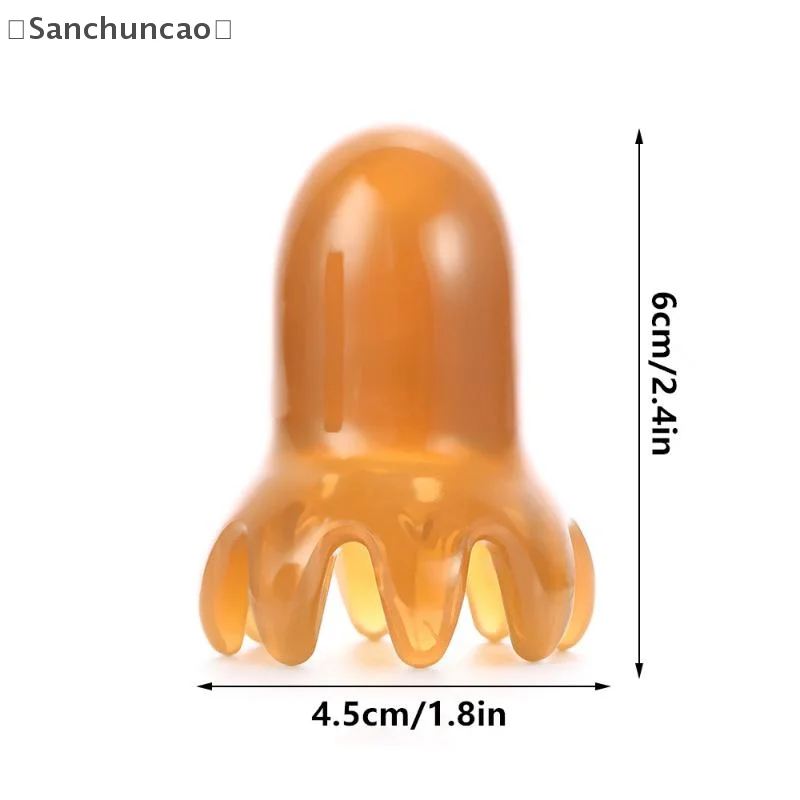 

〔San〕Octopus Massage Comb Head Meridian Scraping Scalp Massage Brush Acupuncture Gua Sha Massage Comb Fatigue Relief Massage