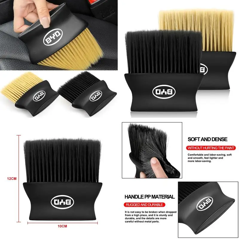 Auto Soft‑Bristle Dust Brush For Dashboard Air Conditioner Vent For BYD Atto3 Seal Dolphin Han Tang Song Yuan Car Cleaning Tool