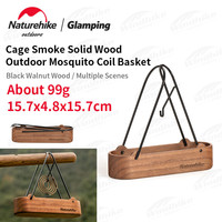 Naturehike Camping Storage Basket Ultralight 99g Black Walnut Mosquito Repellent Incense Basket Outdoor Foldable Tool Basket