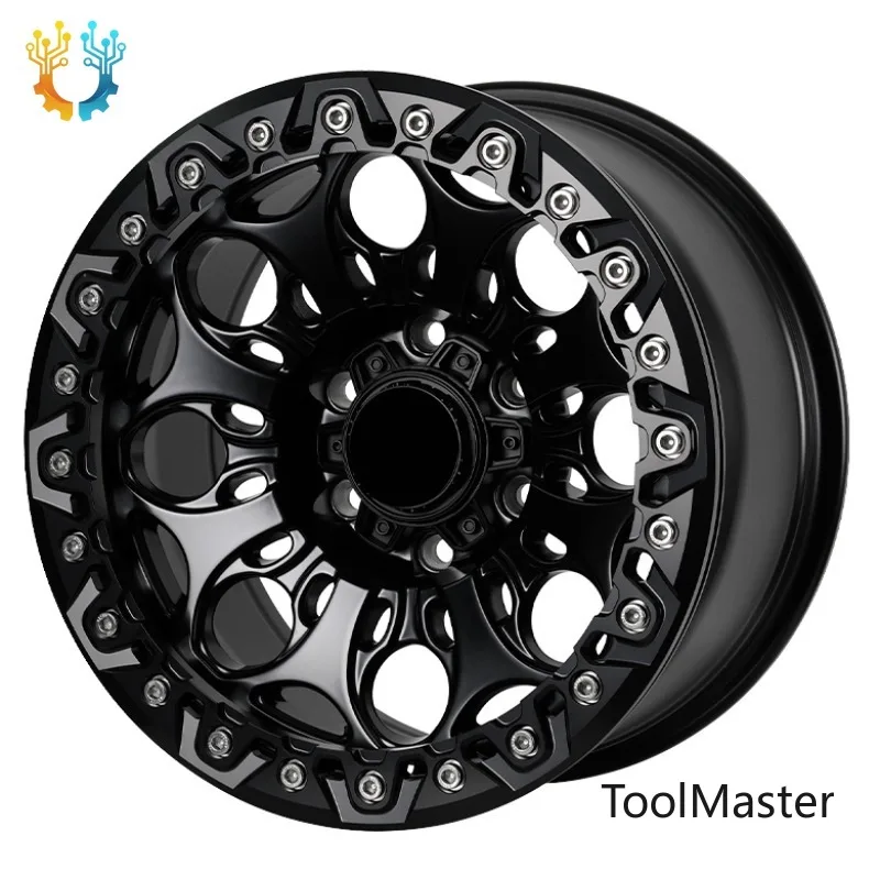 【2026】New Forged Alloy Beadlock Whee Off-Road Vehicle Rim For Jeep Wrangler For Prado Fj Cruiser