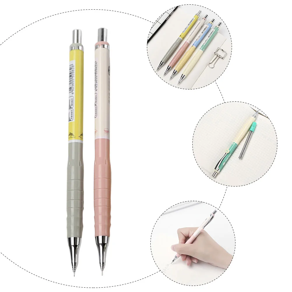 

2 set Mechanical Pencils 0.3mm Automatic Retractable Pencils for Drawing Marking Test Writing with Replacement Refills