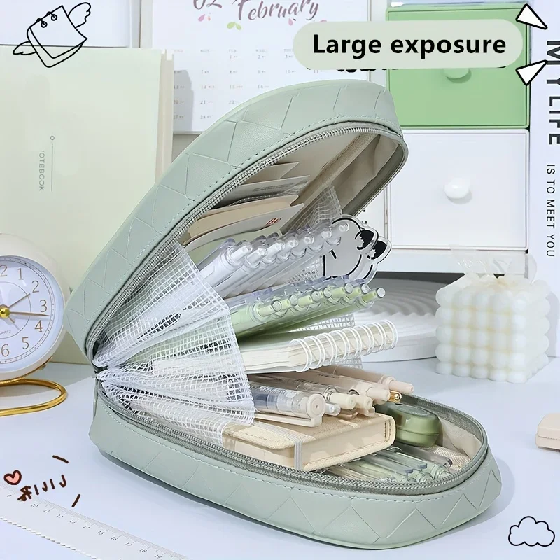 

Large Capacity Pencil Case Multifunctional Stationery Storage Bag Student Pencil Bag Zipper Pencil Pouch Student School Supplies