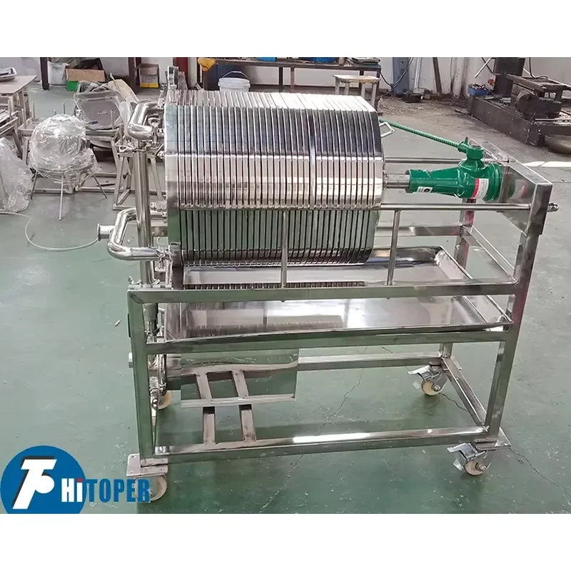 Small Manual Perfume Precision Filter of Stainless Steel Filter Press for Cream Separation