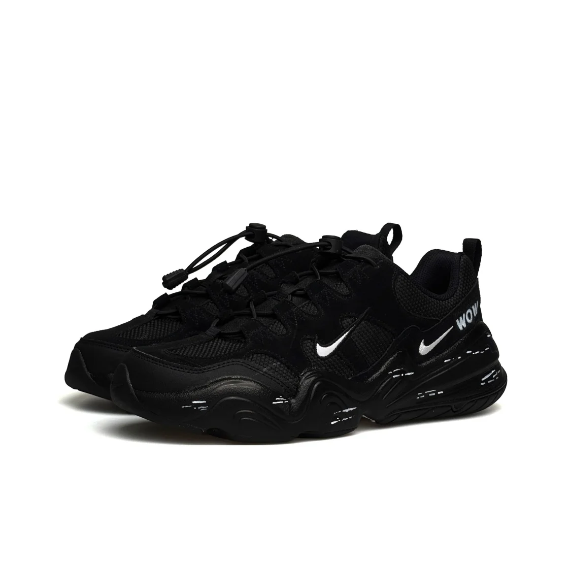 [Customized Sneakers] Nike Tech Hera – Post-Apocalyptic, Functional, Dark, Urban Commuter Running Shoes FJ9532-101