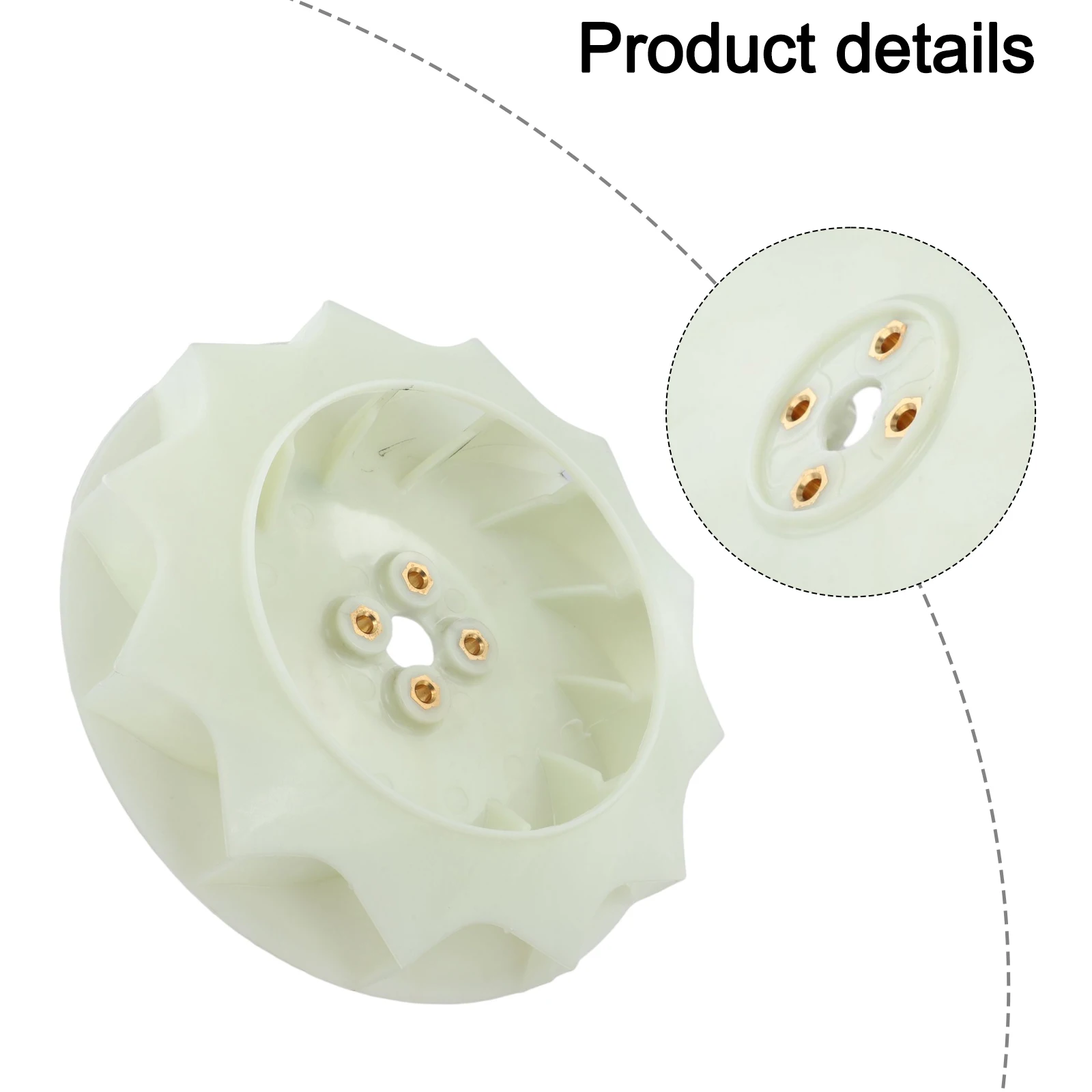 Roue de souffleur en plastique 536060201 pour souffleur-aspirateur RedMax EBZ7500 EBZ8500 570BTS 580BFS – Pièce de rechange