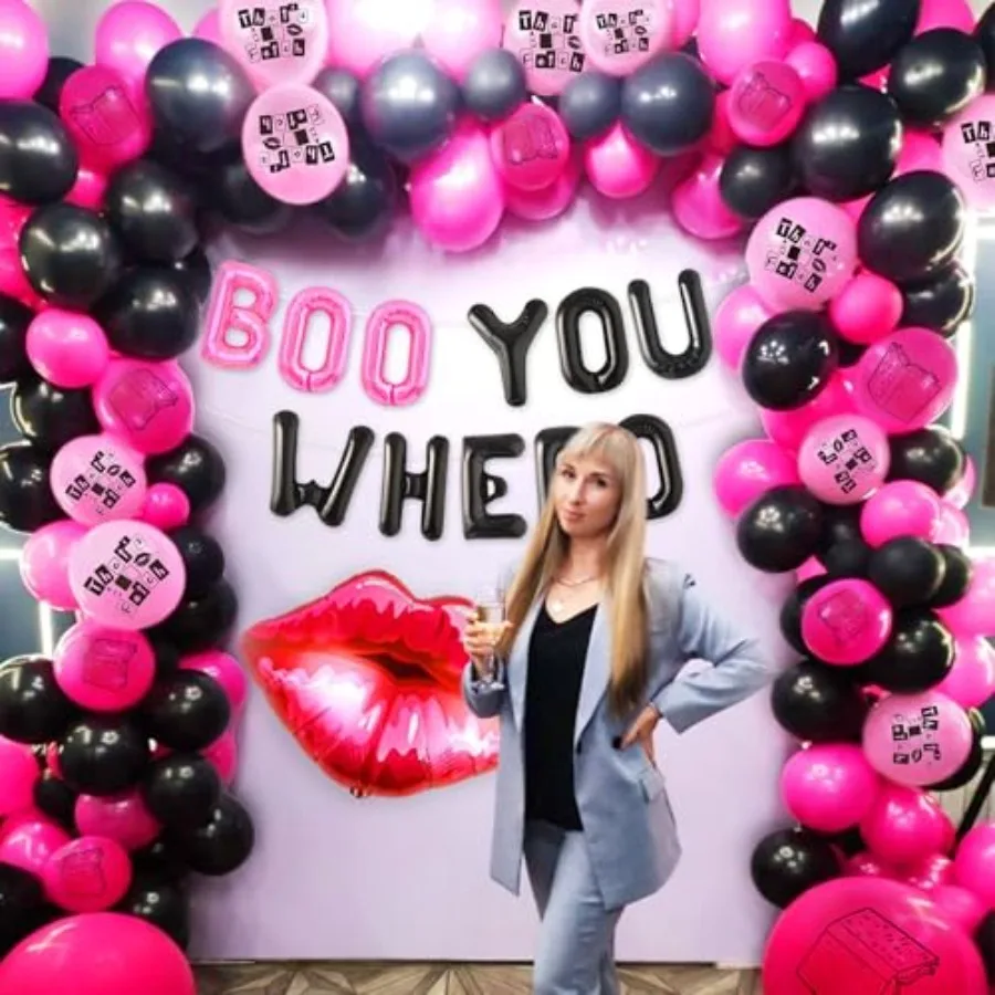 Mean Girl 풍선 파티 장식 Thats Fetch 풍선 Burn Book 배너 Y2K 파티 용품