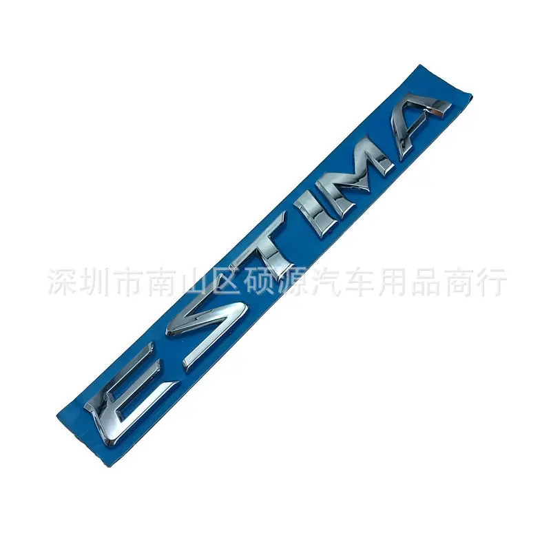 ESTIMA ABS Letter Emblem Badge Sticker Rear Trunk Logo Decal For Toyota Car Exterior Modification Decor Accessories