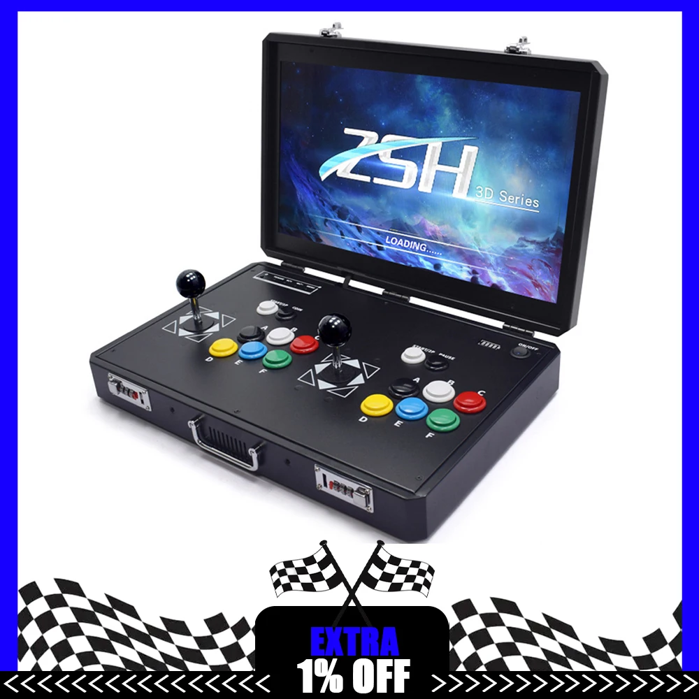 24 inch 31.5 inch Game Machine Portable Folding Double Rocker Dual System Home Arcade Integrated Machine Pandora Moonlight Box