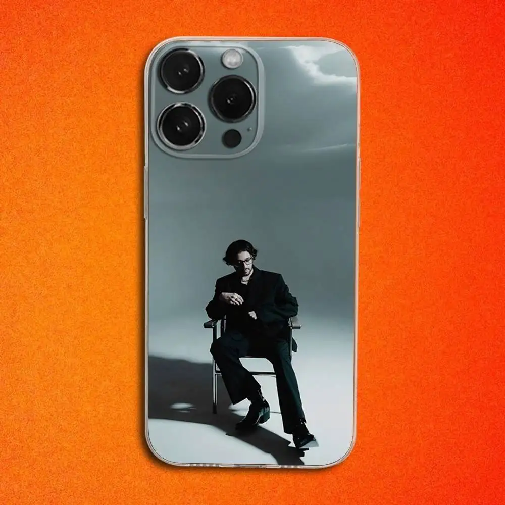 C-Chris S-Singer Grey  For iPhone 12,Mini,16,17,Plus,11,13,15,14,Pro,Max,Transparent Soft Cover Case
