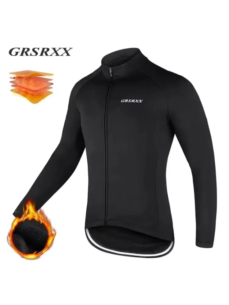 AliExpress X-TIGER GRSRXX Men's Cycling jacket fleece-lined MBT Bike Jacket Winter Cycling Jersey Long Sleeve Bicycle winter cycling clothing
