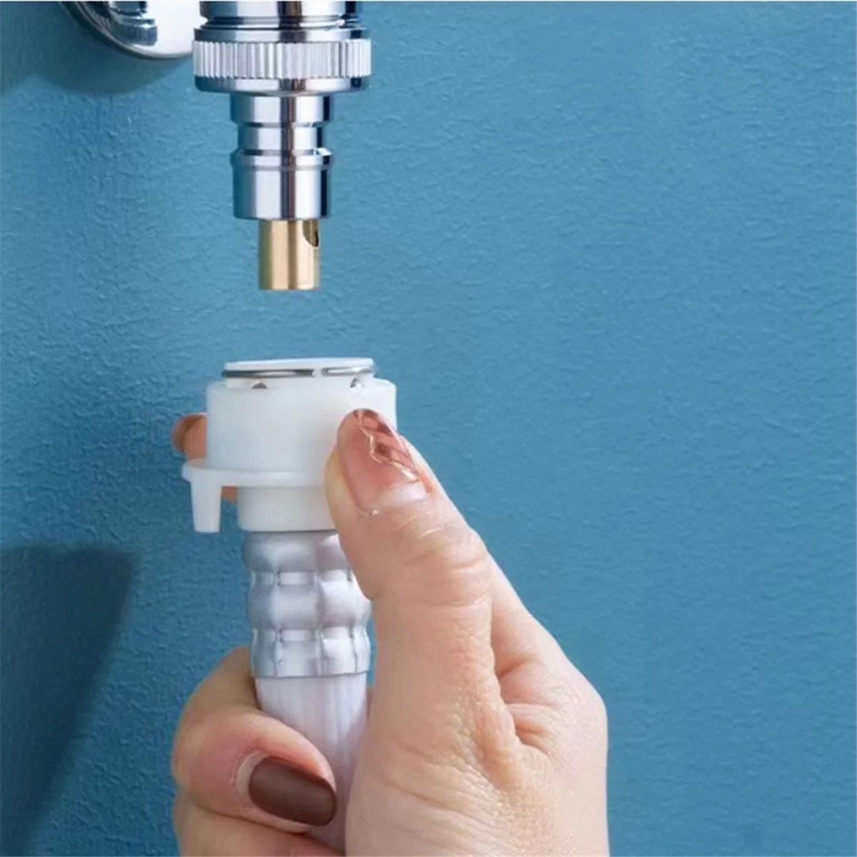 

Automatic water stop angle valve G1/2 Multifunctional Three-Way Filling Angle Valve Wall Mount