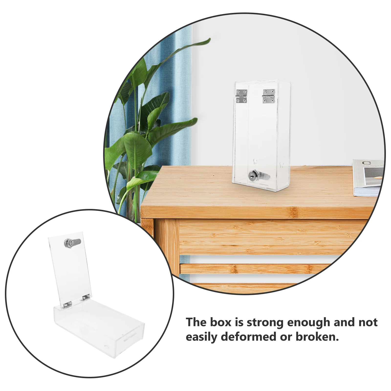 

Mobile Phone Storage Box Transparent Acrylic Single Layer Employee Locker Cellphone ganizer Lock Safety Case Strong