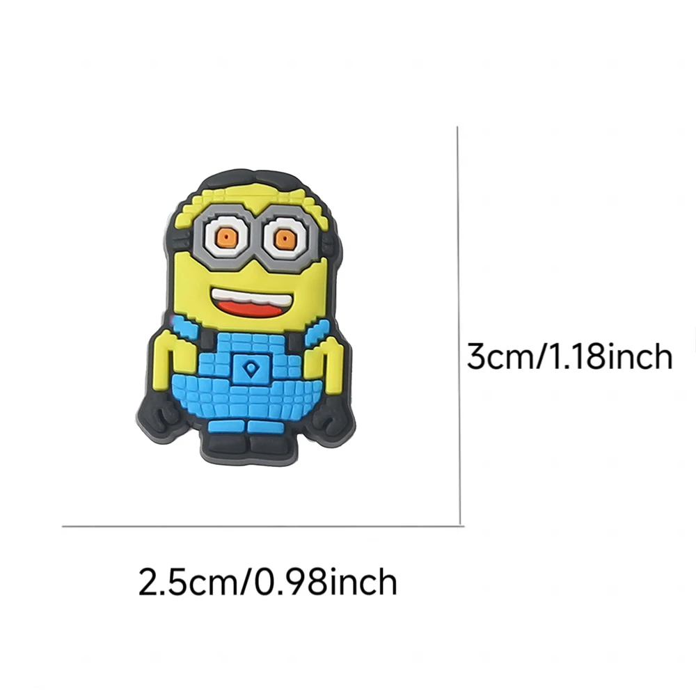 8-100pcs Potdemiel Classic Cartoon Animation Characters PVC Shoe Accessories DIY Sandal Wristbands Decorations Buckle Party Gift