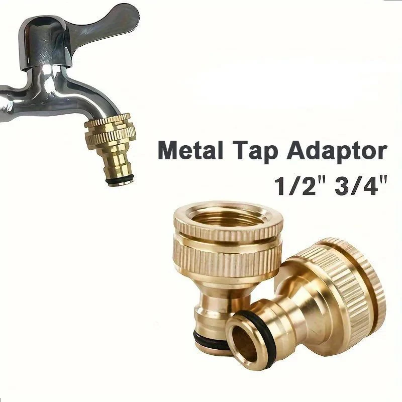 5pcs Connector Faucet Connector Mixer Hose Adaptor Quick Connecter 1/2 3/4 Hose Coupling Adapter Garden Watering Fittings Tool