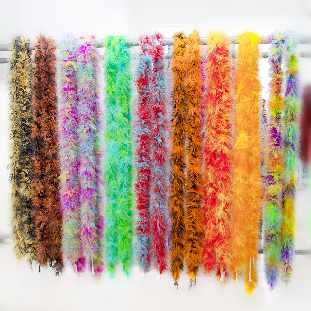 Mixing Colors 20g Marabou Feather Boa for Crafting Party/Costumes/Shawl Christmas Tree Decorative Feathers Boa High Quality