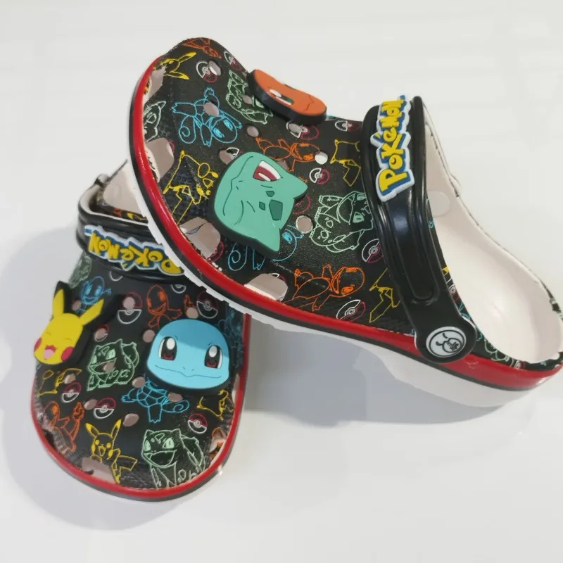 

Тапочки с героями мультфильмов, сквиртл, Пикачу, Чармандер, стили Бульбазавр, сандалии с отверстиями, уличные сандалии с песком, повседневная дышащая обувь из Евы, подарок