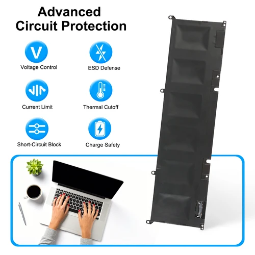 Imagen 2 del producto Batería 69KF2 86WH para DELL XPS 15 9500 9510 9520 9530 Precision 5550 5560 G15 5511 5520 5515 5521 G7 15 7500 P91F P87F