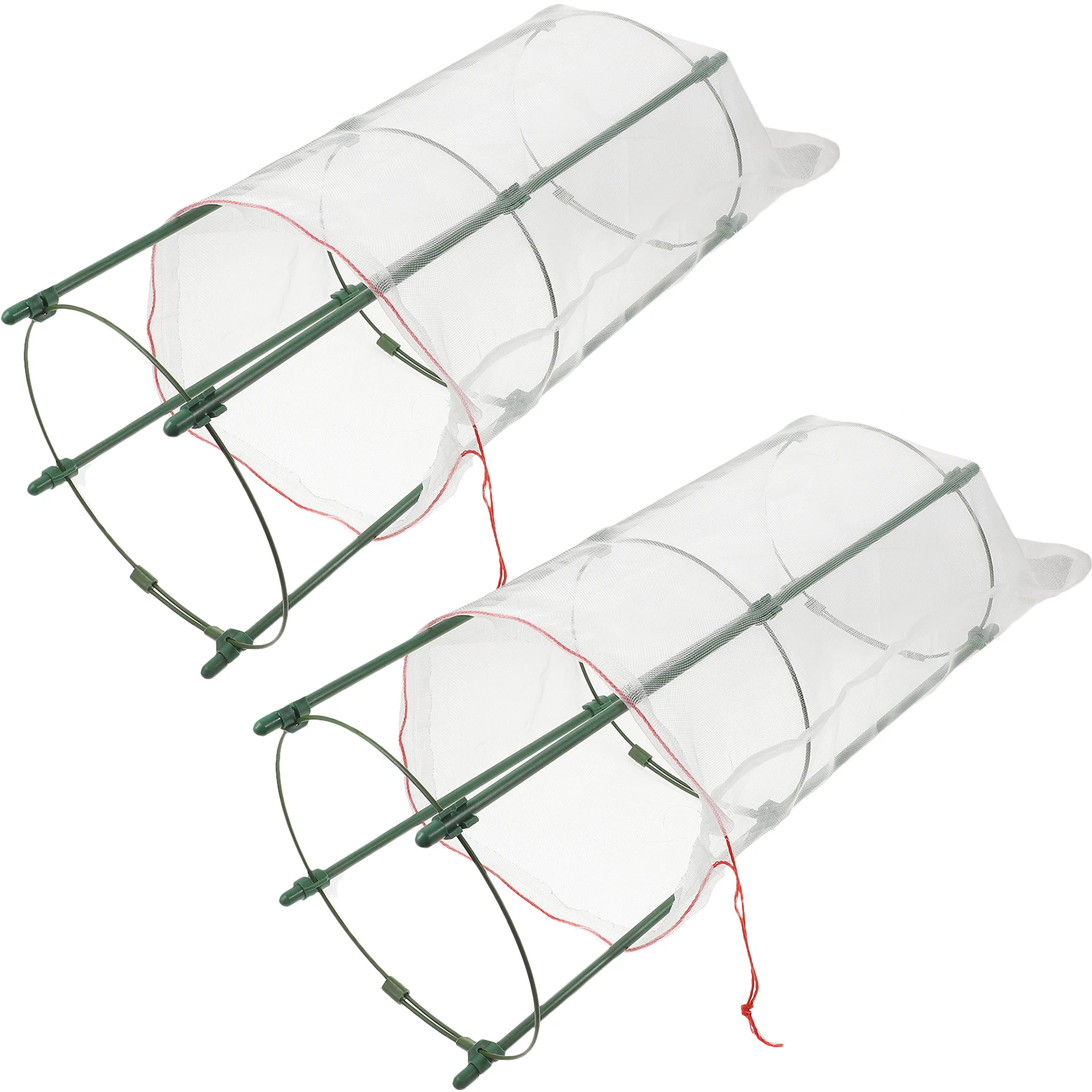 

2 Sets Seedling Protector Plant Cages Sturdy Vegetable Trellis Mesh Bag Frame Gardening Use Lightweight Durable Reusable Safe