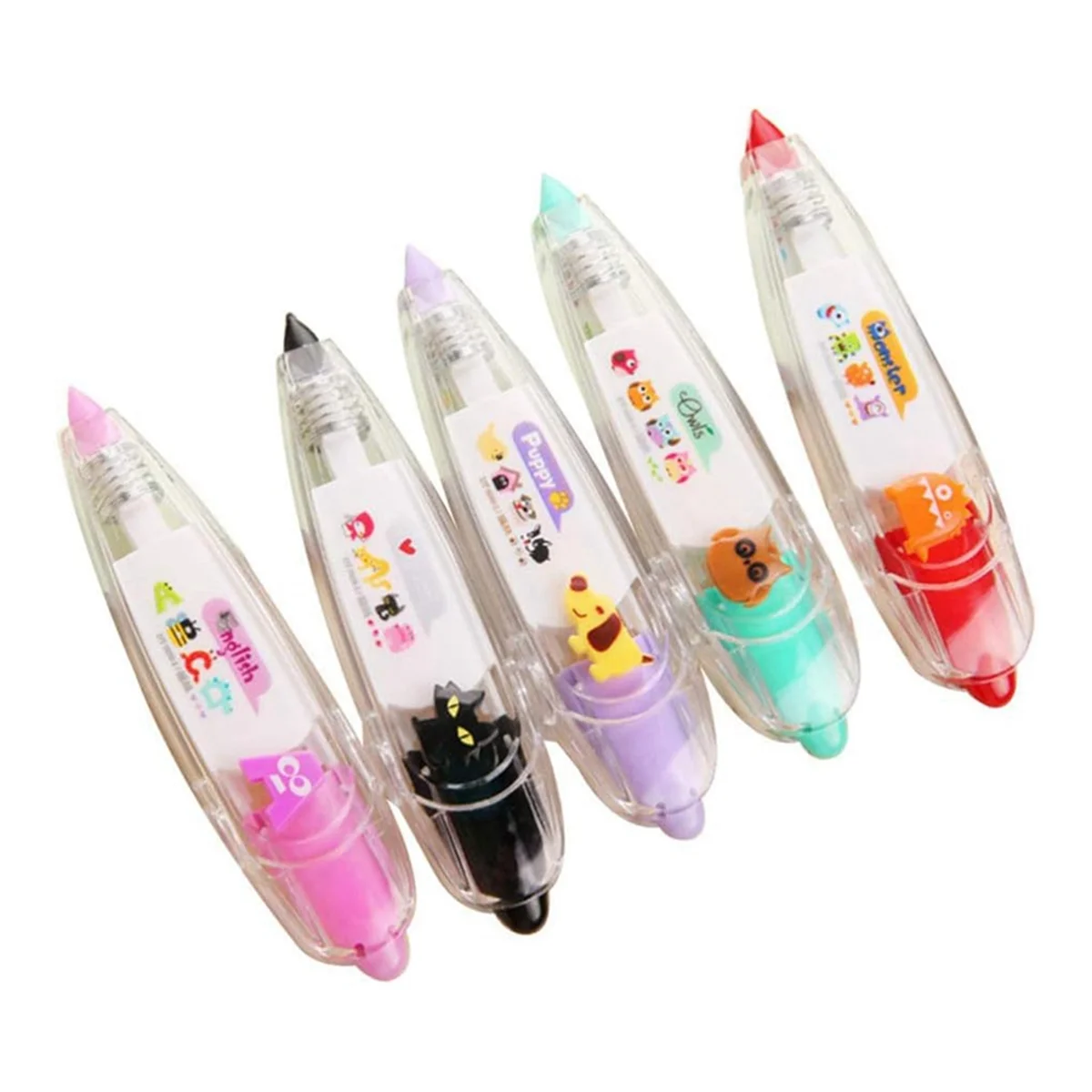 5Pcs Scrapbooking Correction Tape Correction Pen Tape DIY Decorative Correction Tape for Diary Notebook Decoration